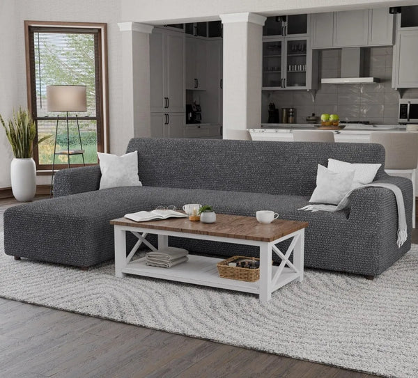 Italian L-Shaped Sofa Cover — Left Chaise