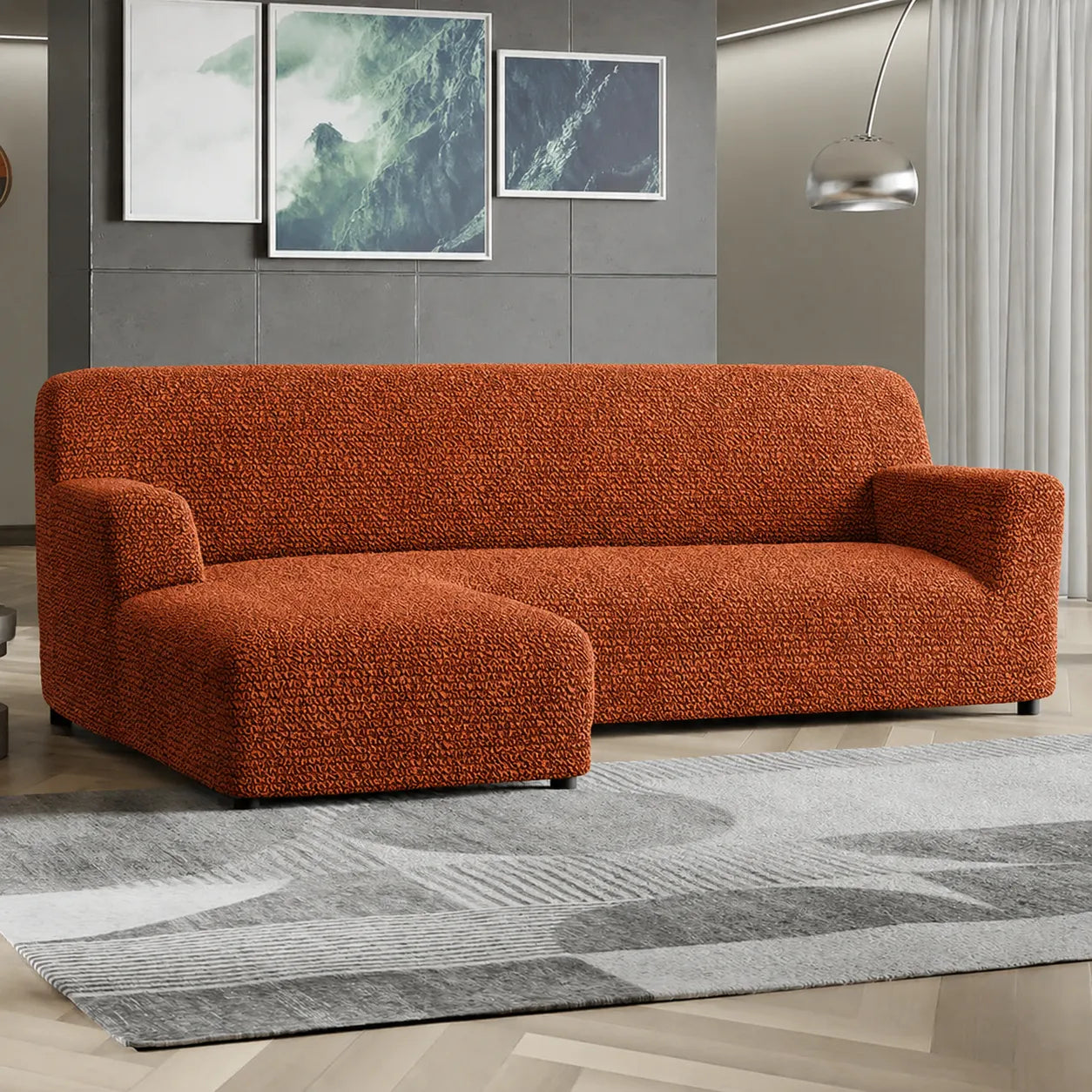 Italian L-Shaped Sofa Cover — Left Chaise