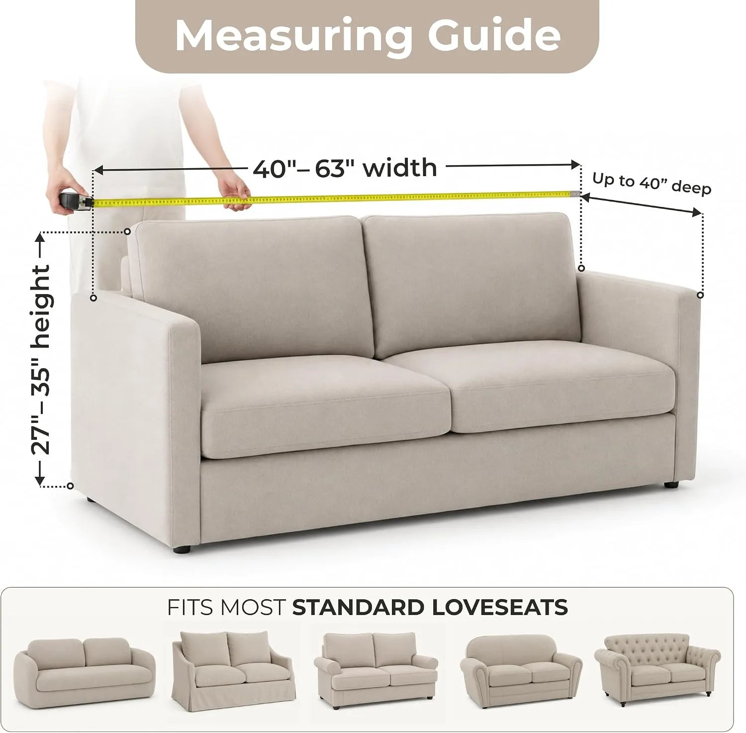 Italian Sofa Cover — 2 Seater