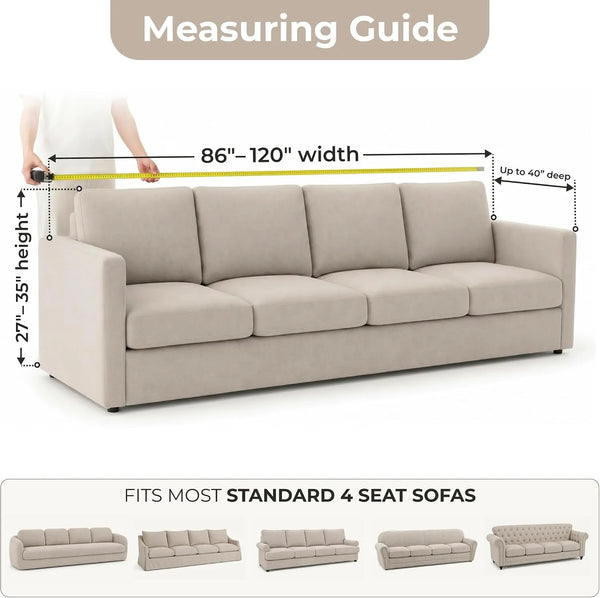 Italian Sofa Cover — 4 Seater