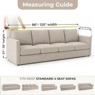 Italian Sofa Cover — 4 Seater