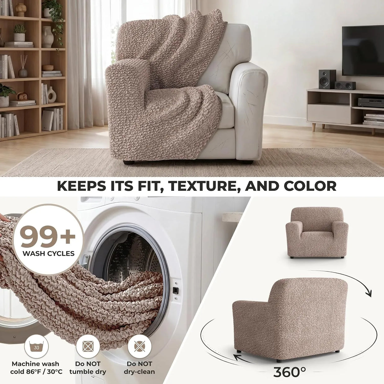 Italian Sofa Cover — 1 Seater