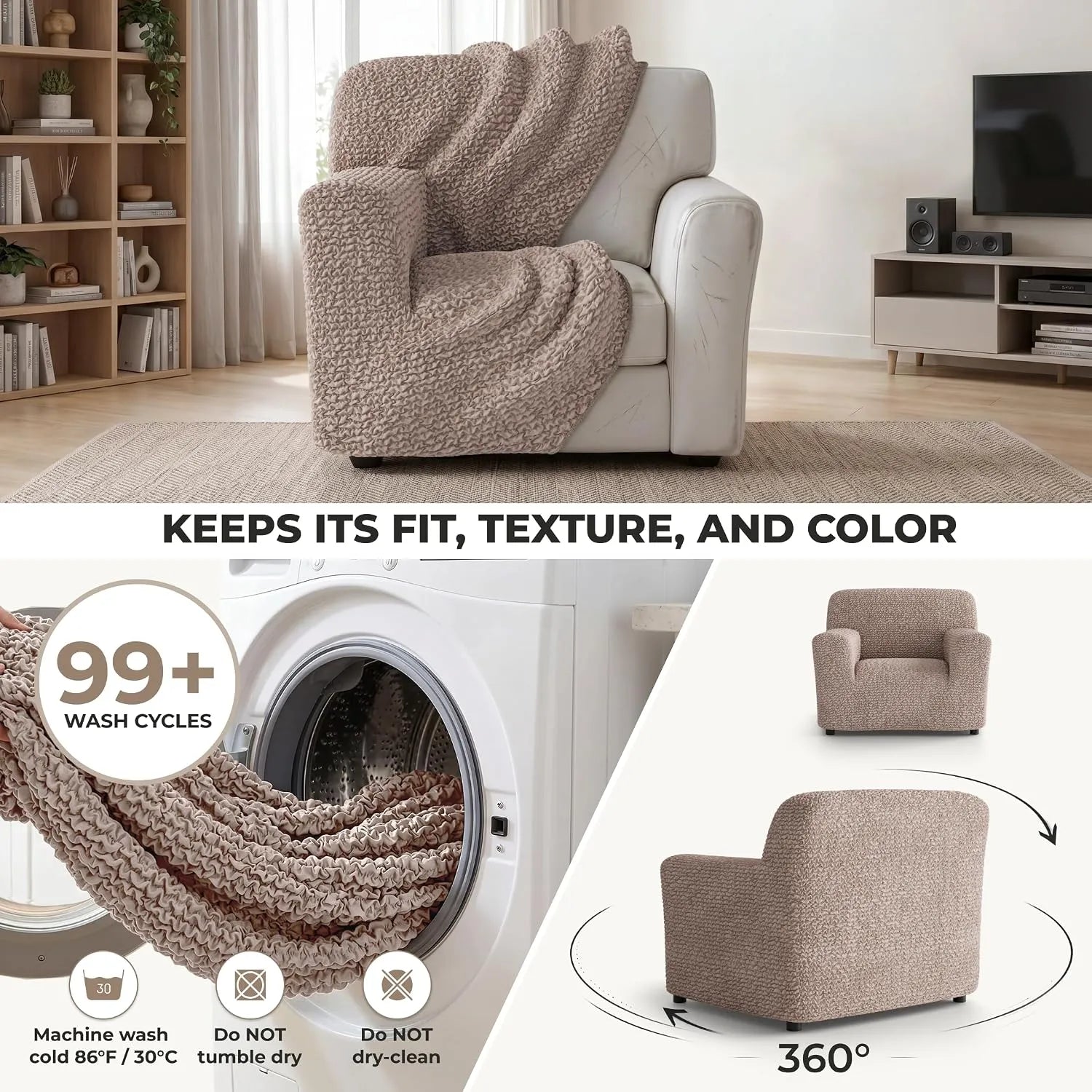 Italian Sofa Cover — 1 Seater