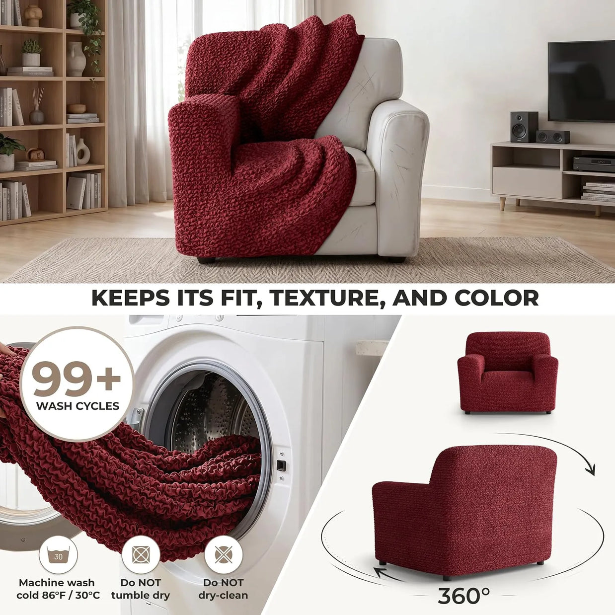 Italian Sofa Cover — 1 Seater