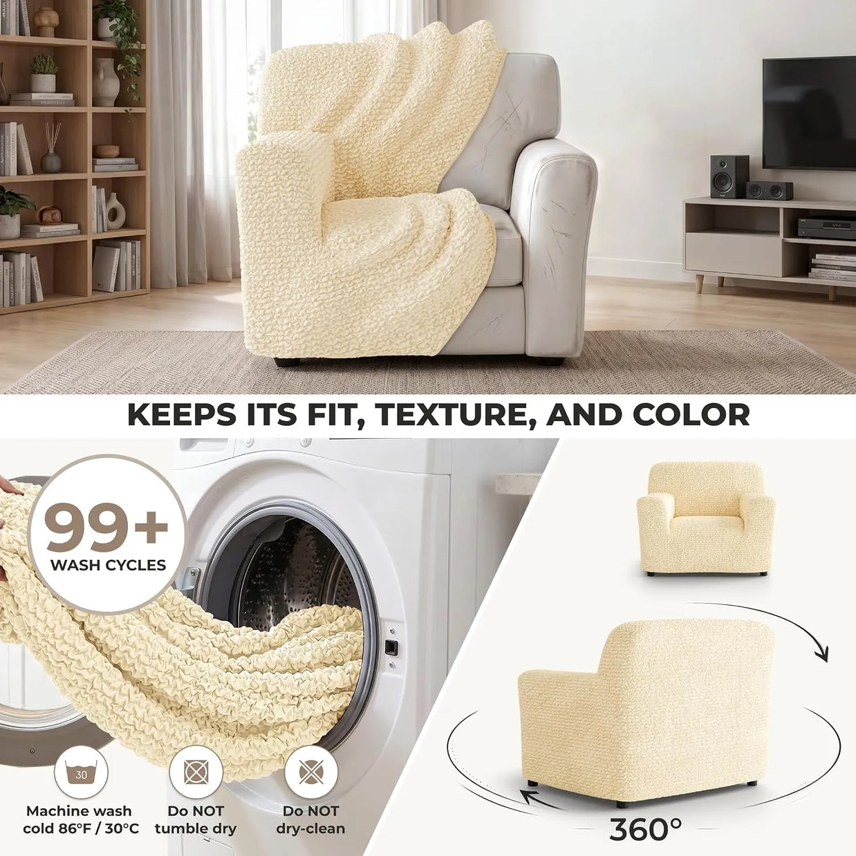 Italian Sofa Cover — 1 Seater