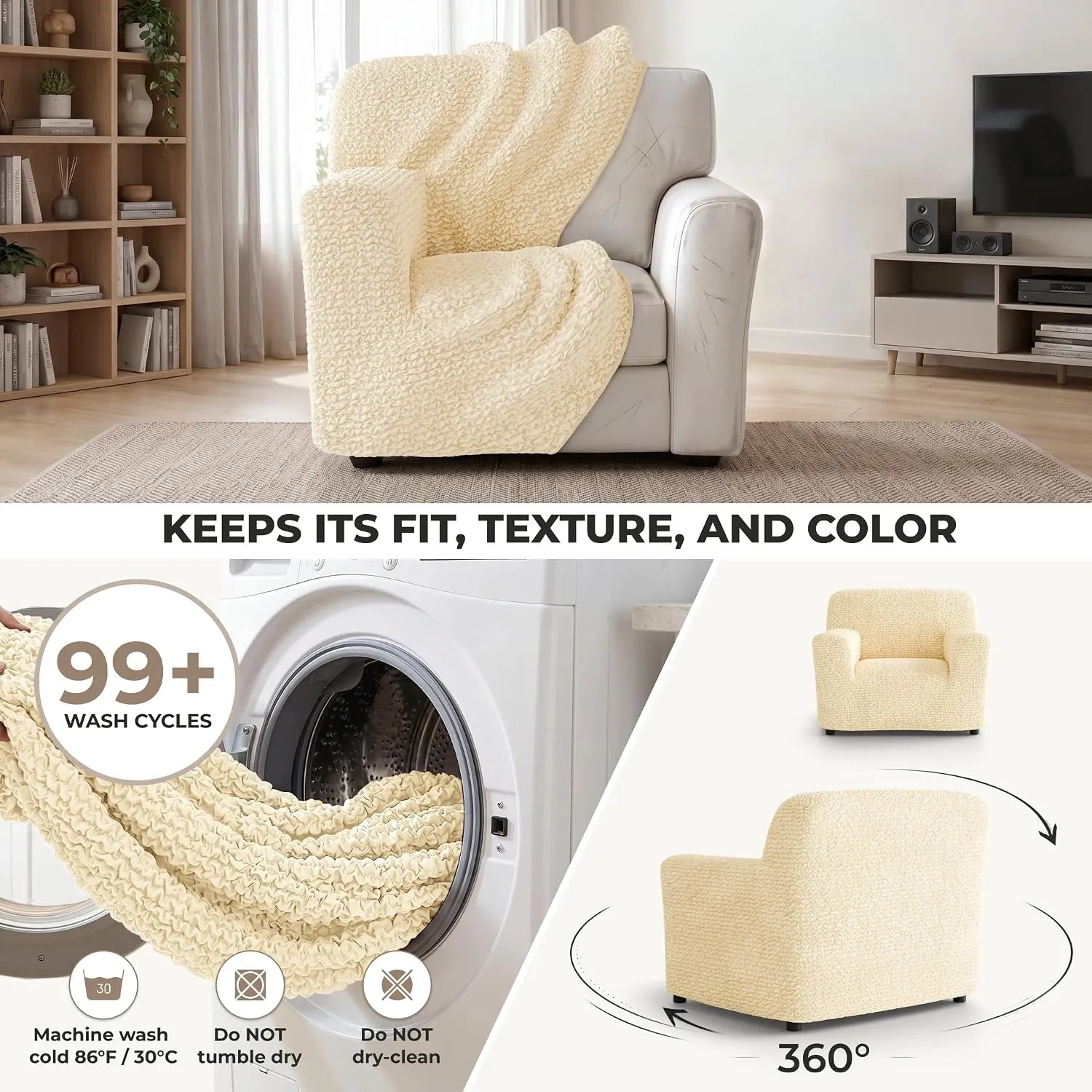 Italian Sofa Cover — 1 Seater
