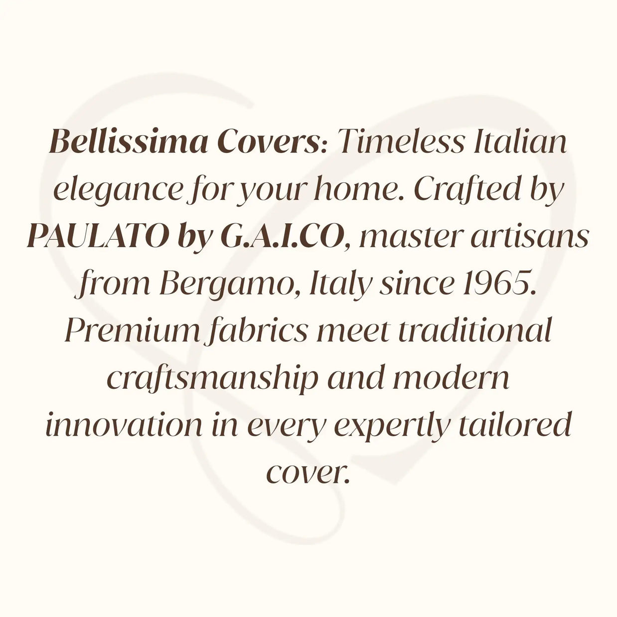 Italian Sofa Runner — 2 Seater