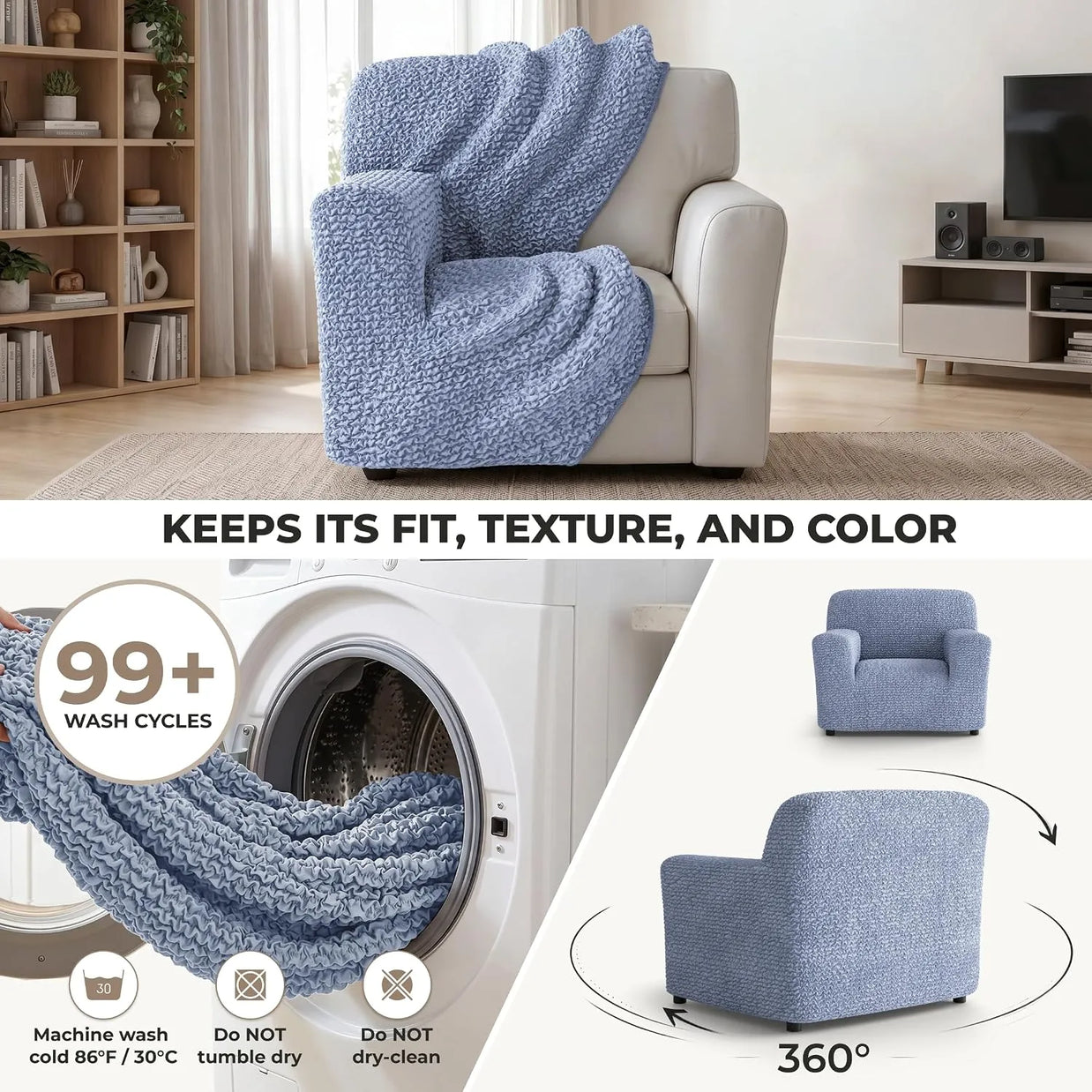 Italian Sofa Cover — 1 Seater