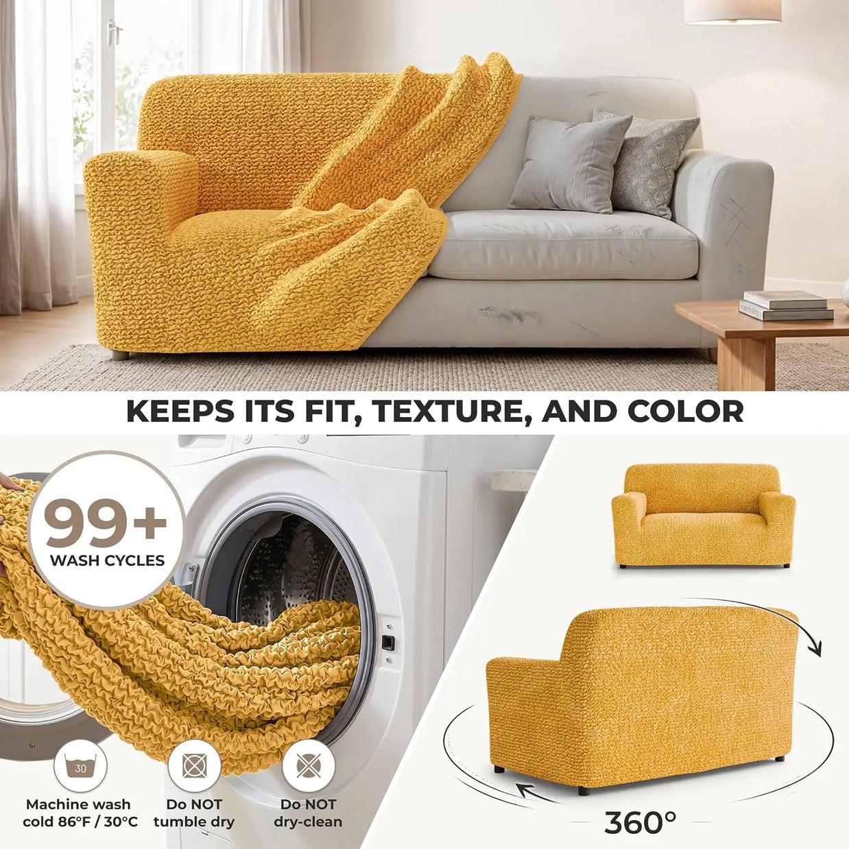 Italian Sofa Cover — 3 Seater