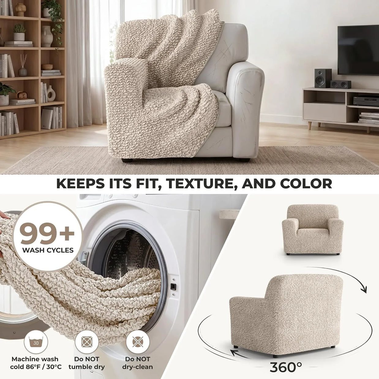 Italian Sofa Cover — 1 Seater