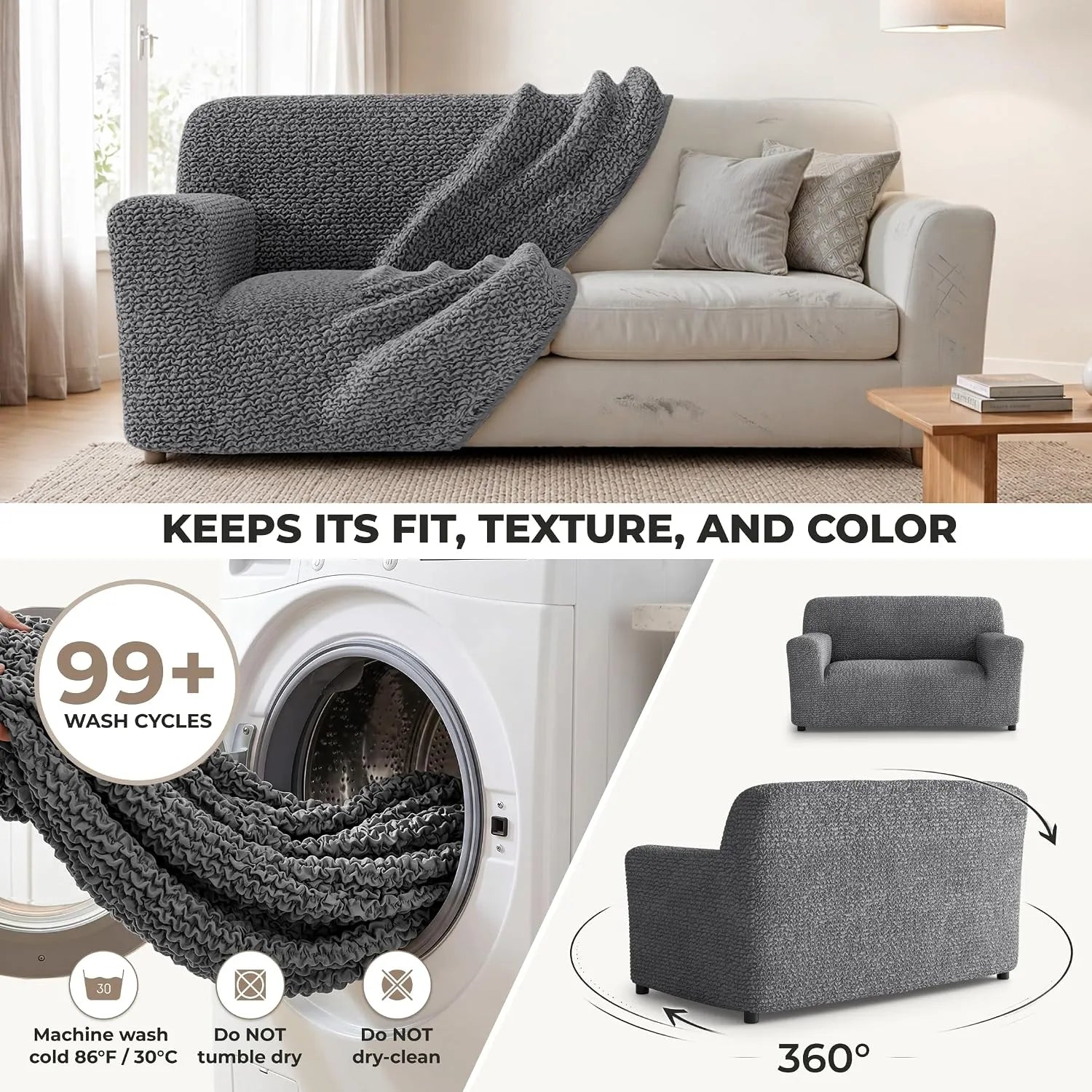 Italian Sofa Cover — 3 Seater