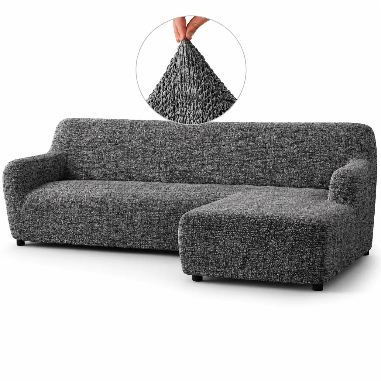 Italian L-Shaped Sofa Cover — Right Chaise