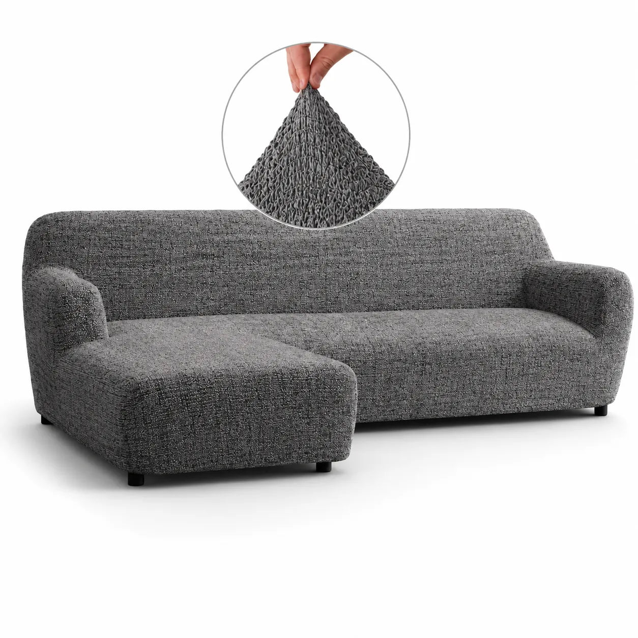 Italian L-Shaped Sofa Cover — Left Chaise