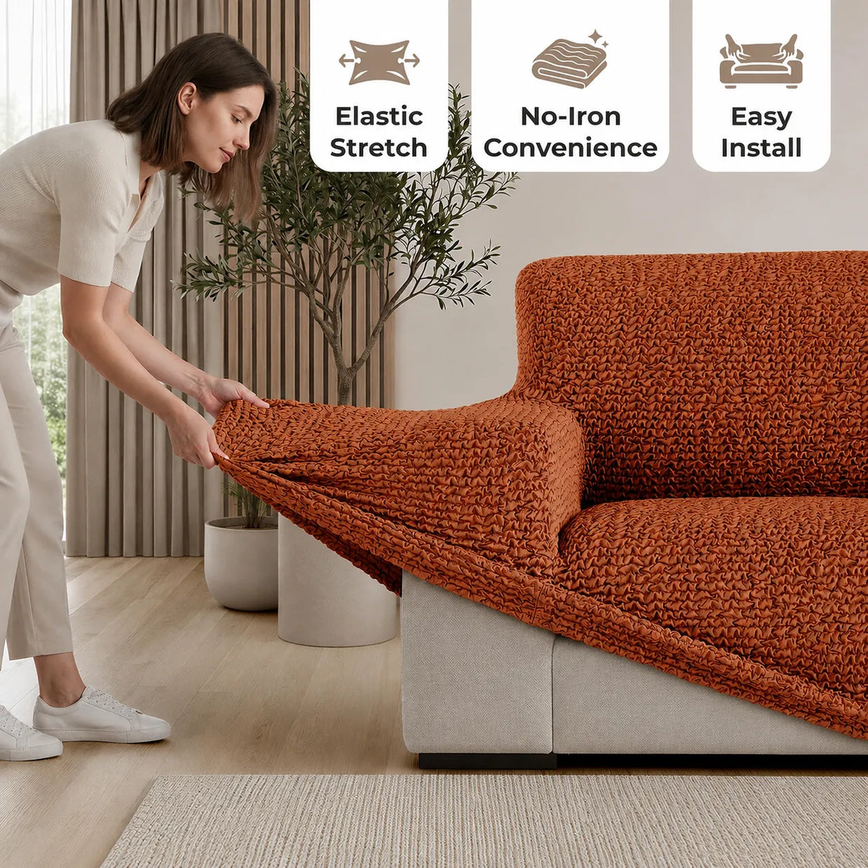 Italian Sofa Cover — 1 Seater