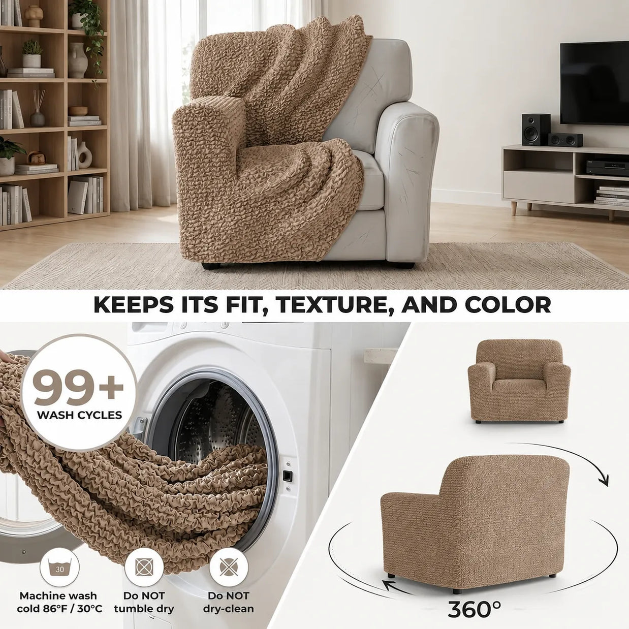 Italian Sofa Cover — 1 Seater