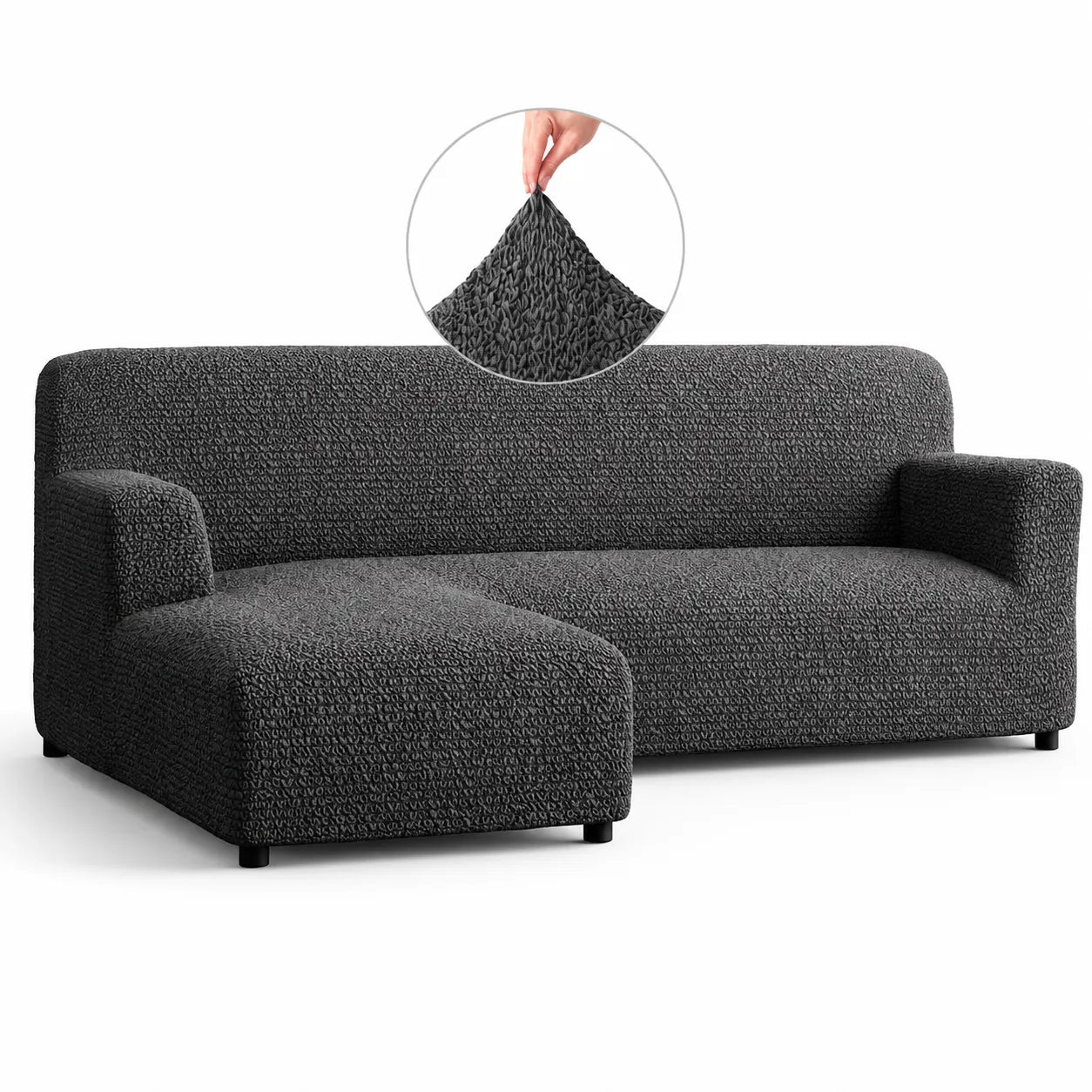 Italian L-Shaped Sofa Cover — Left Chaise