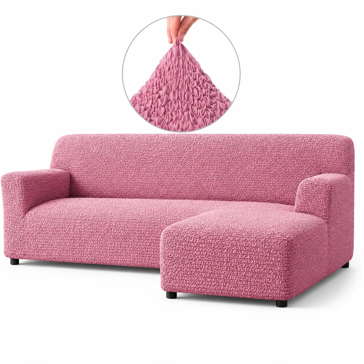 Italian L-Shaped Sofa Cover — Right Chaise