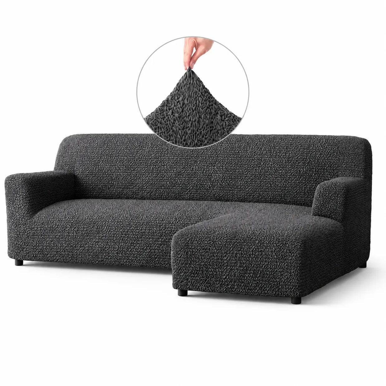 Italian L-Shaped Sofa Cover — Right Chaise