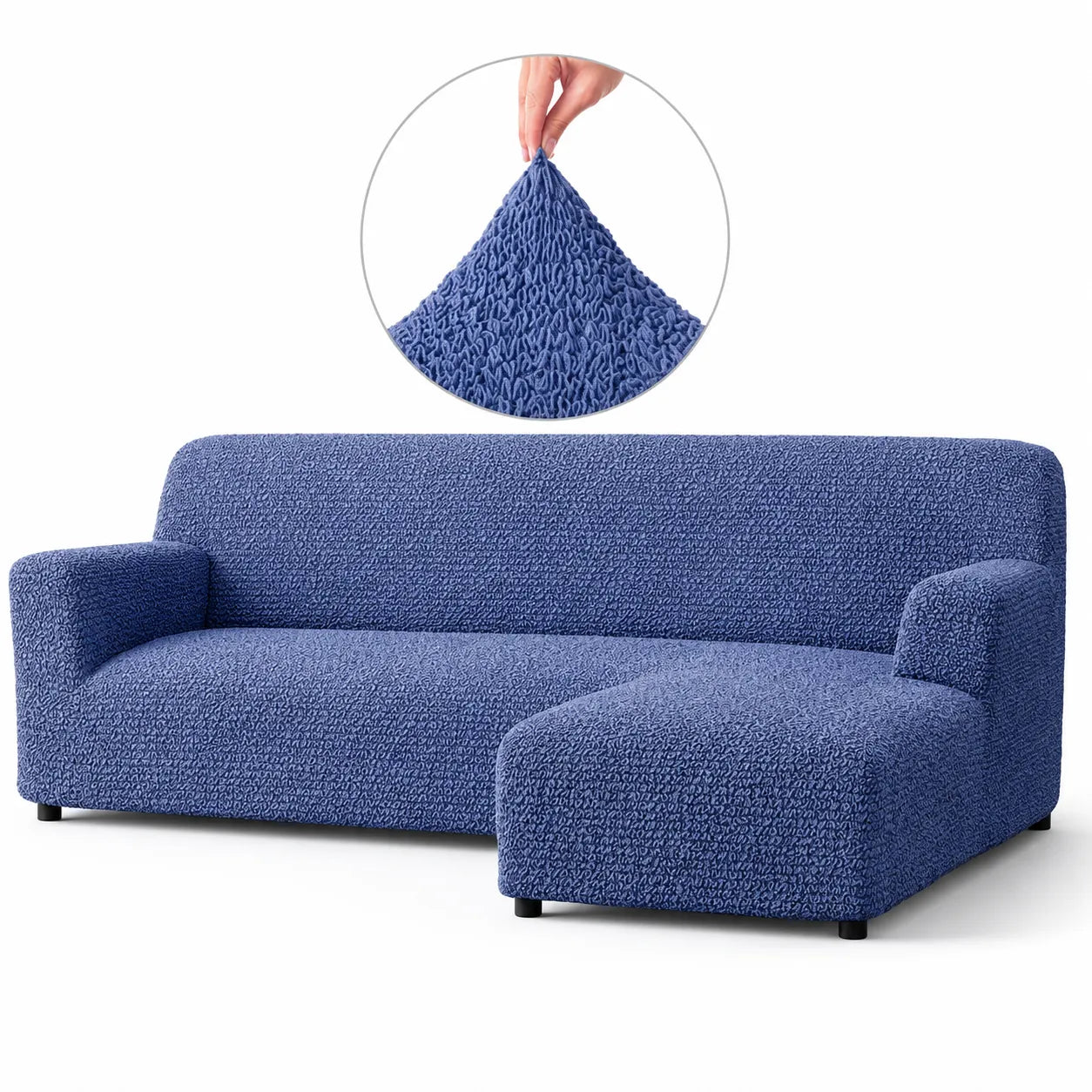 Italian L-Shaped Sofa Cover — Right Chaise