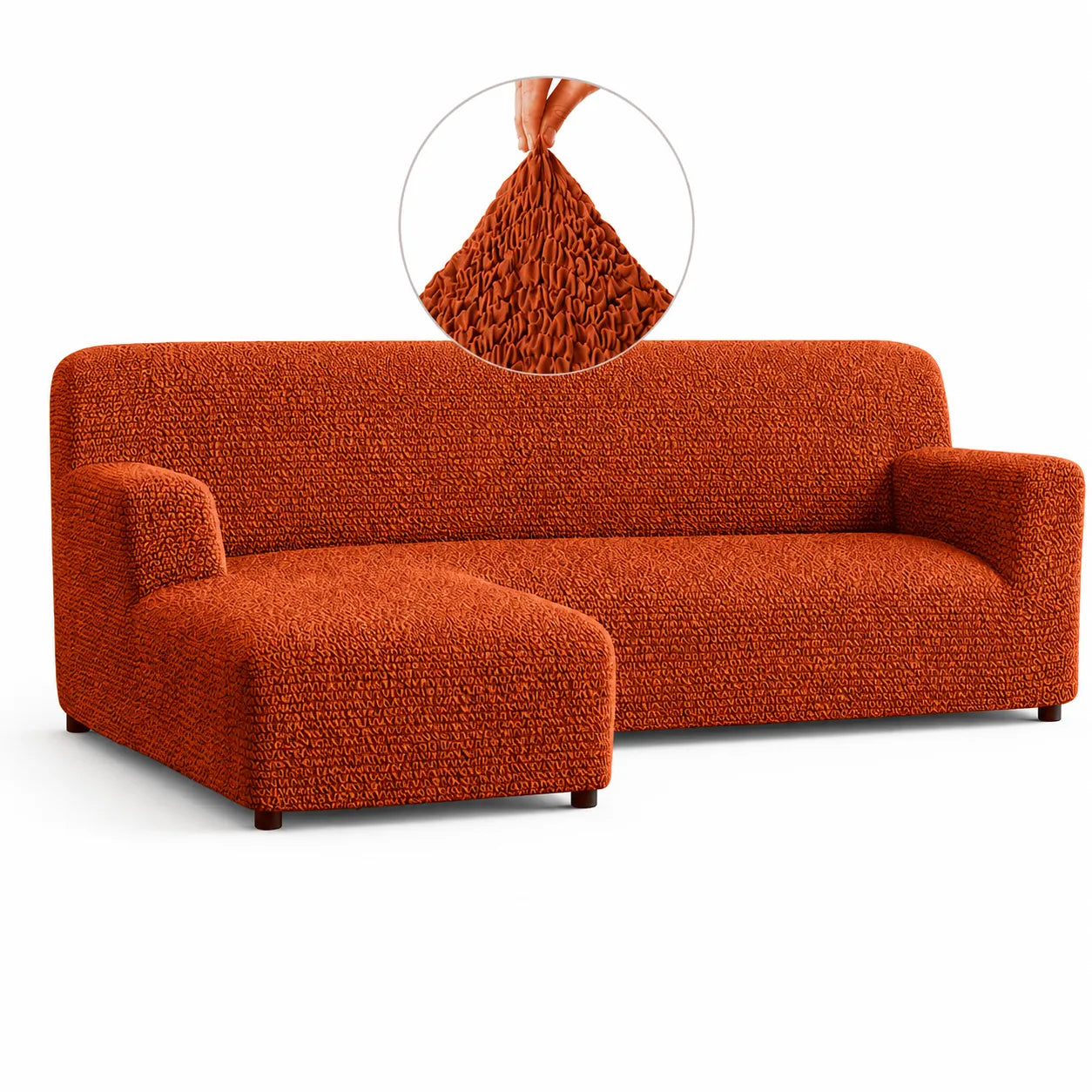 Italian L-Shaped Sofa Cover — Left Chaise