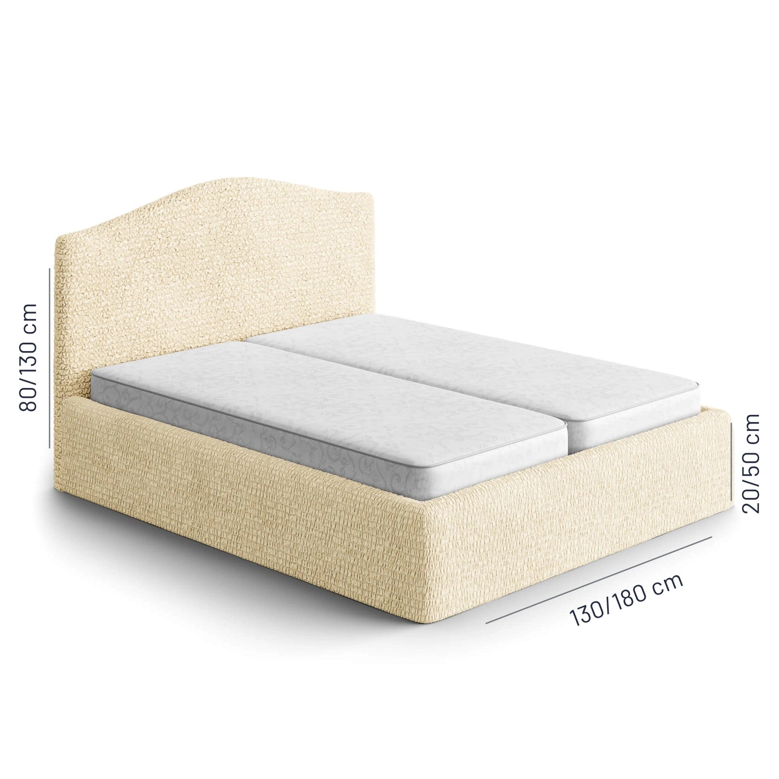 Italian Bed Headboard Cover — Double