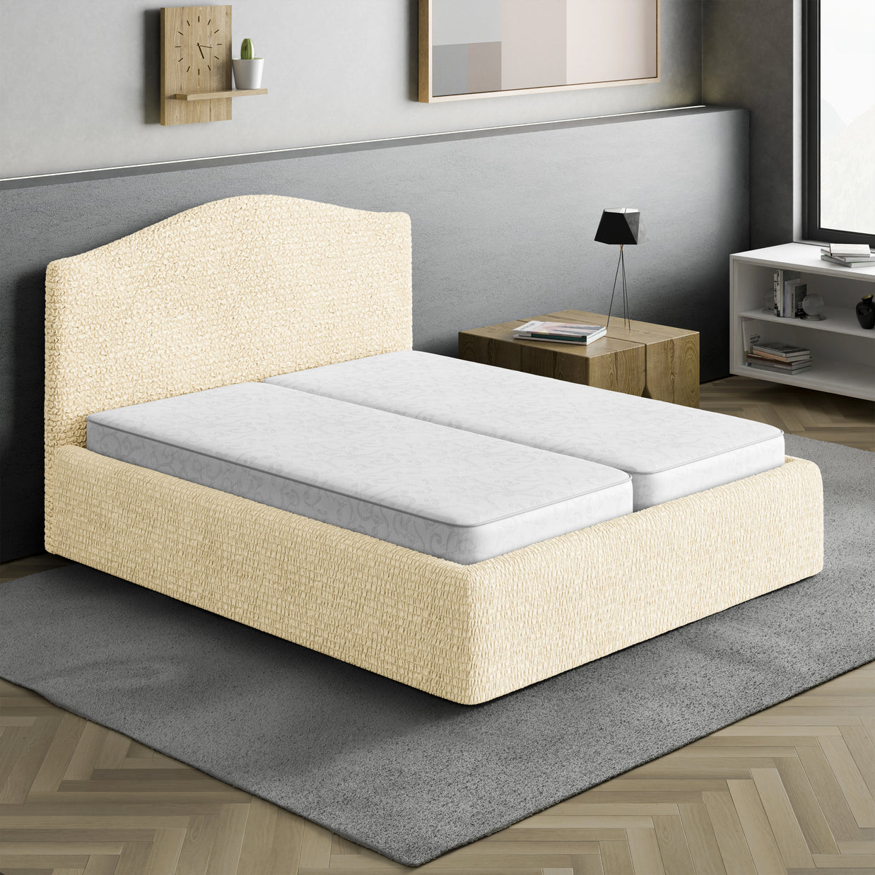 Italian Bed Headboard Cover — Double