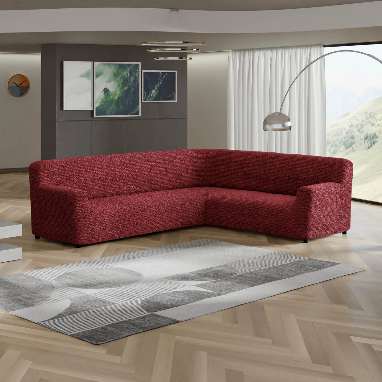 Italian Corner Sofa Cover — Sectional Slipcover