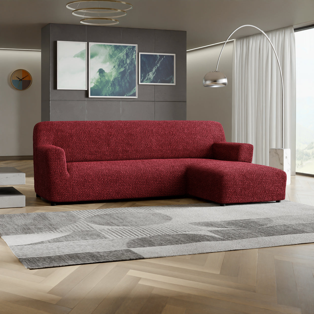 Italian L-Shaped Sofa Cover — Right Chaise