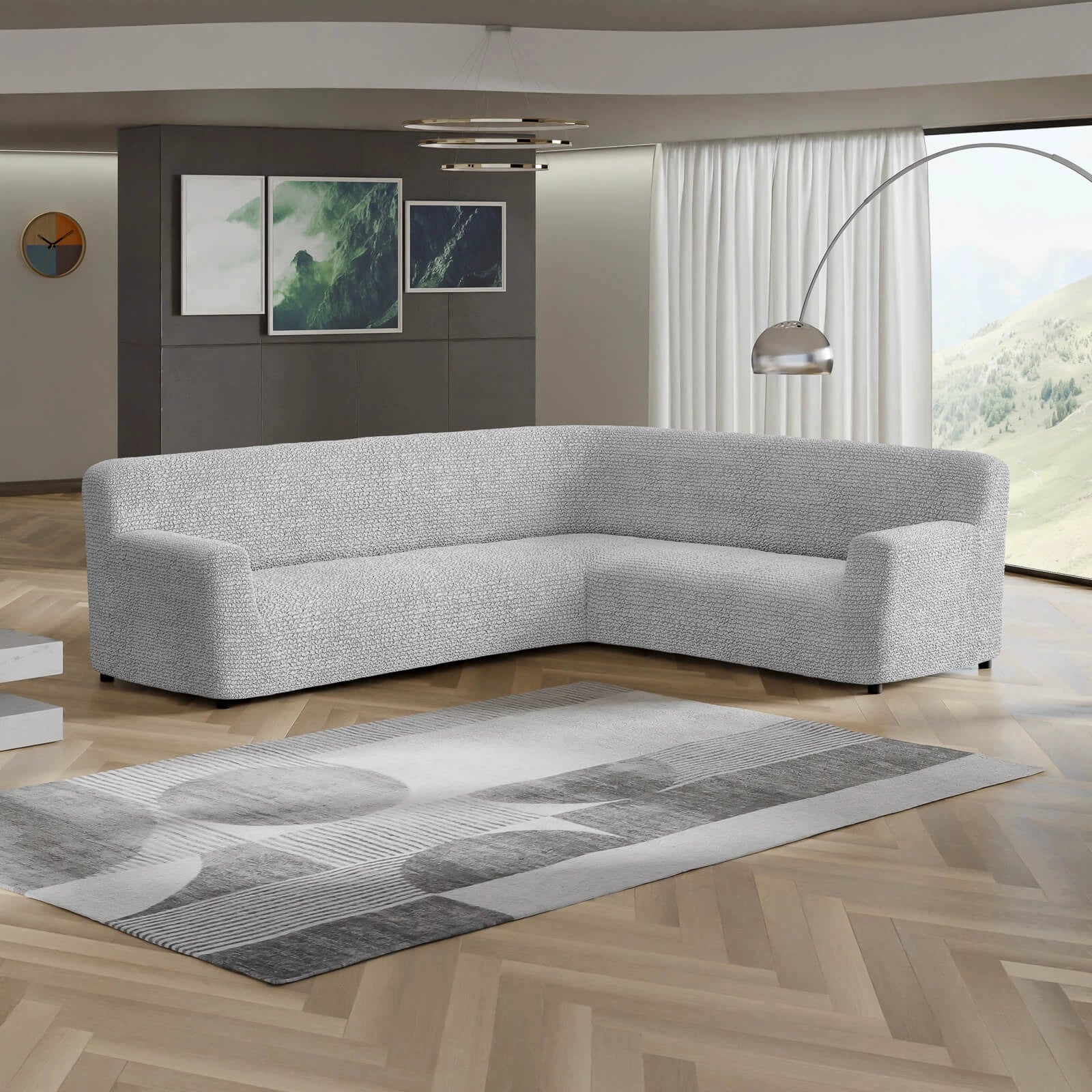 Italian Corner Sofa Cover — Sectional Slipcover