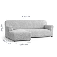 Italian L-Shaped Sofa Cover — Left Chaise