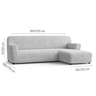 Italian L-Shaped Sofa Cover — Right Chaise