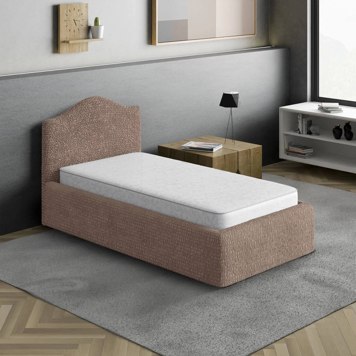 Italian Bed Headboard Cover — Single
