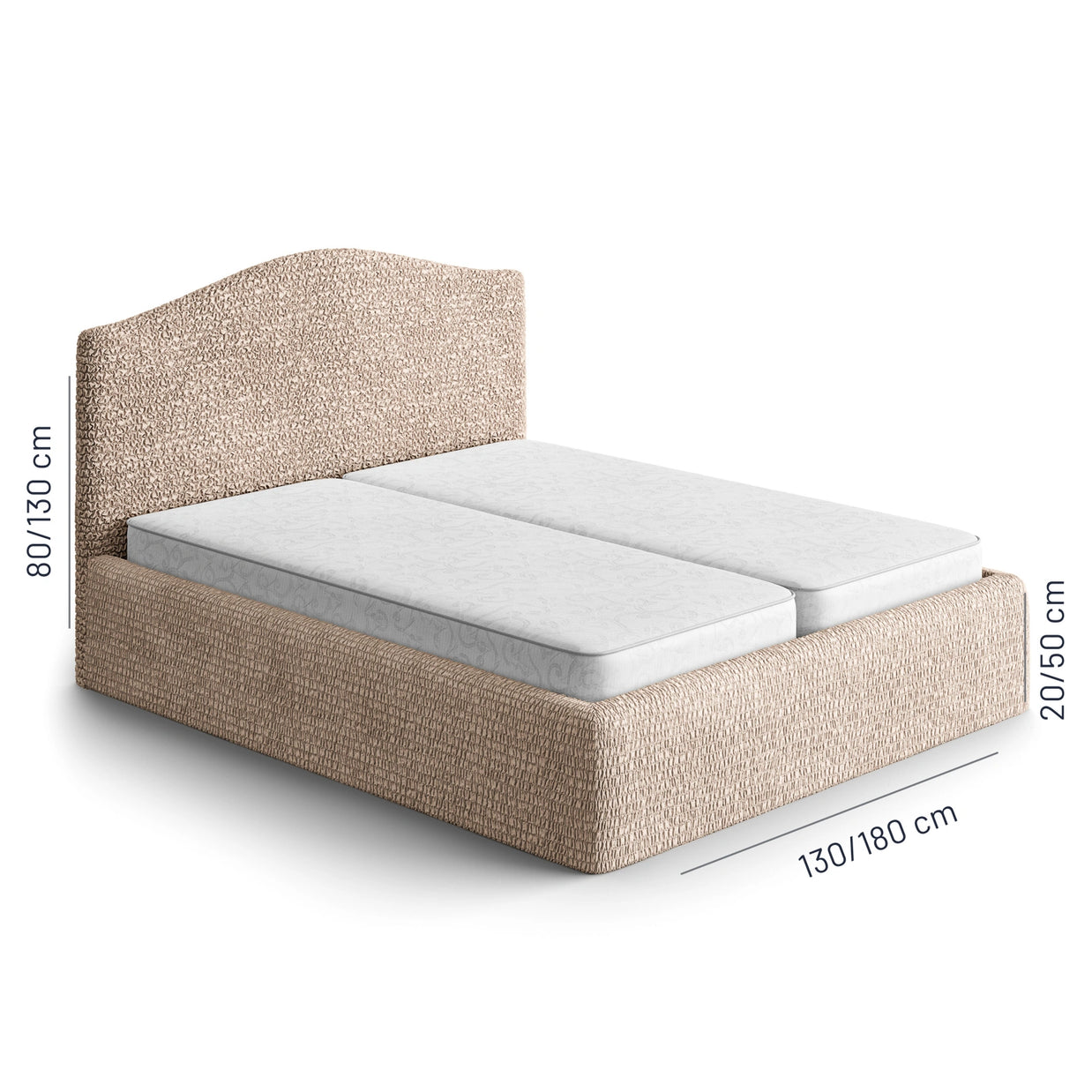 Italian Bed Headboard Cover — Double