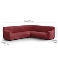 Italian Corner Sofa Cover — Sectional Slipcover