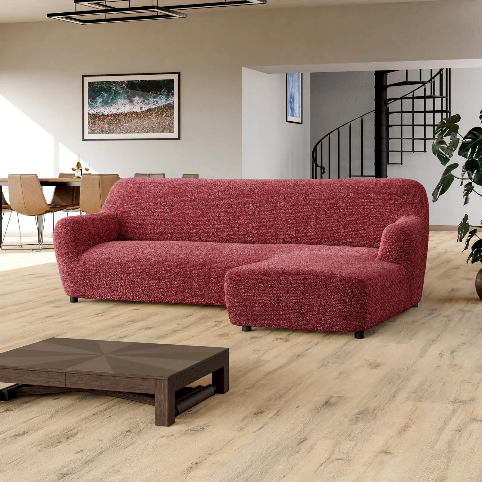 Italian L-Shaped Sofa Cover — Right Chaise