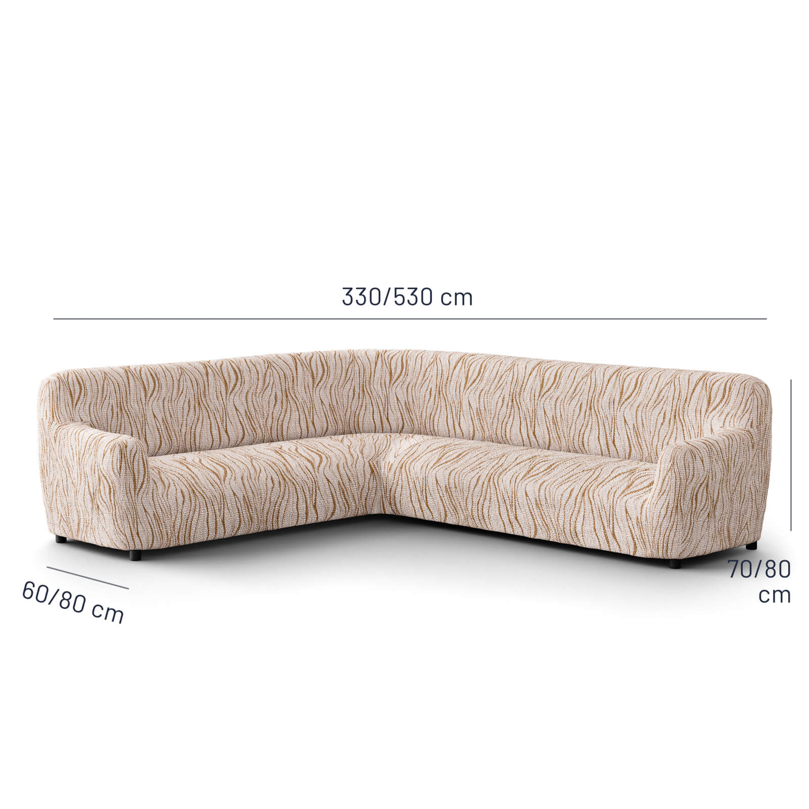 Italian Corner Sofa Cover — Sectional Slipcover