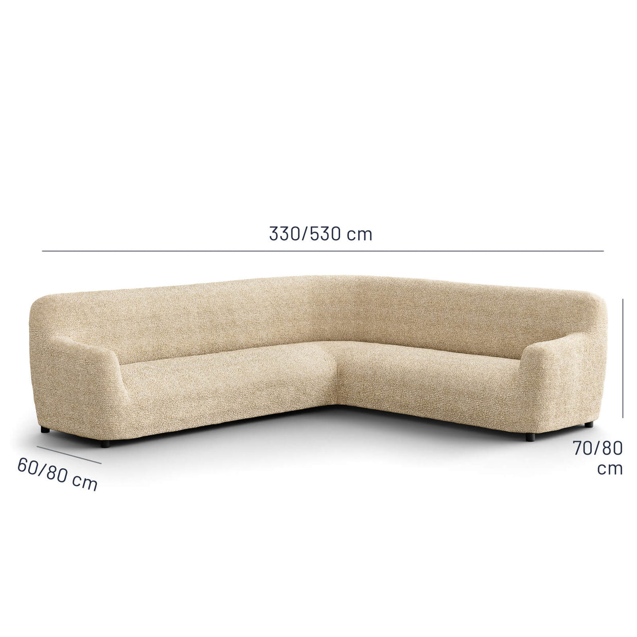 Italian Corner Sofa Cover — Sectional Slipcover