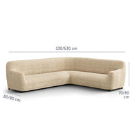 Italian Corner Sofa Cover — Sectional Slipcover