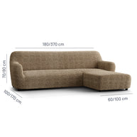 Italian L-Shaped Sofa Cover — Right Chaise