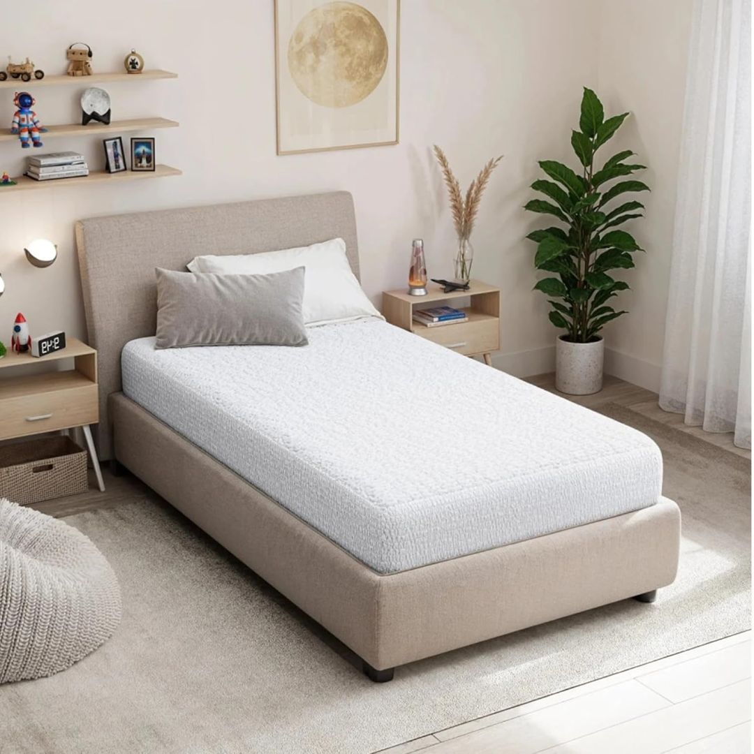 Italian White Bed Mattress Protector - Single Size