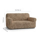 GOFFRATO COTONE Loveseat Slipcover CAPPUCCINO