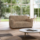 GOFFRATO COTONE Loveseat Slipcover CAPPUCCINO