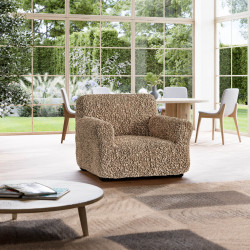 GOFFRATO COTONE  Armchair Slipcover CAPPUCCINO