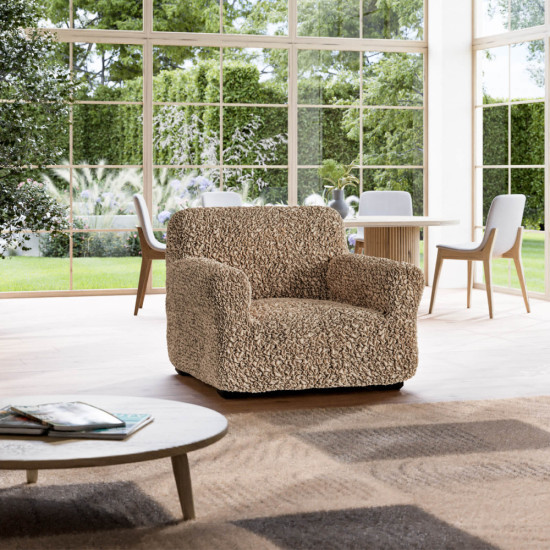 GOFFRATO COTONE  Armchair Slipcover CAPPUCCINO