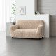 MICROFIBRA PRINTED Loveseat Slipcover GRAFFIO BEIGE