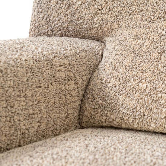 MICROFIBRA PRINTED 3 Seater Sofa Covers GRAFFIO BEIGE