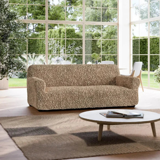 GOFFRATO COTONE 3 Seater Sofa Covers CAPPUCCINO
