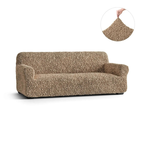 GOFFRATO COTONE 3 Seater Sofa Covers CAPPUCCINO