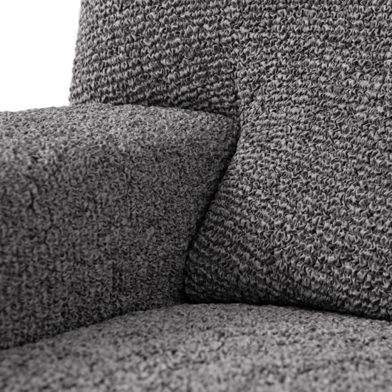 MICROFIBRA PRINTED Loveseat Slipcover VITTORIA GREY