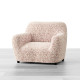 MICROFIBRA PRINTED Armchair Slipcover RICCIOLO CREAM